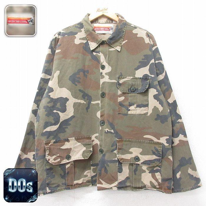 XL/古着 長袖 ハンティング ジャケット メンズ 00年代 00s ウッド 