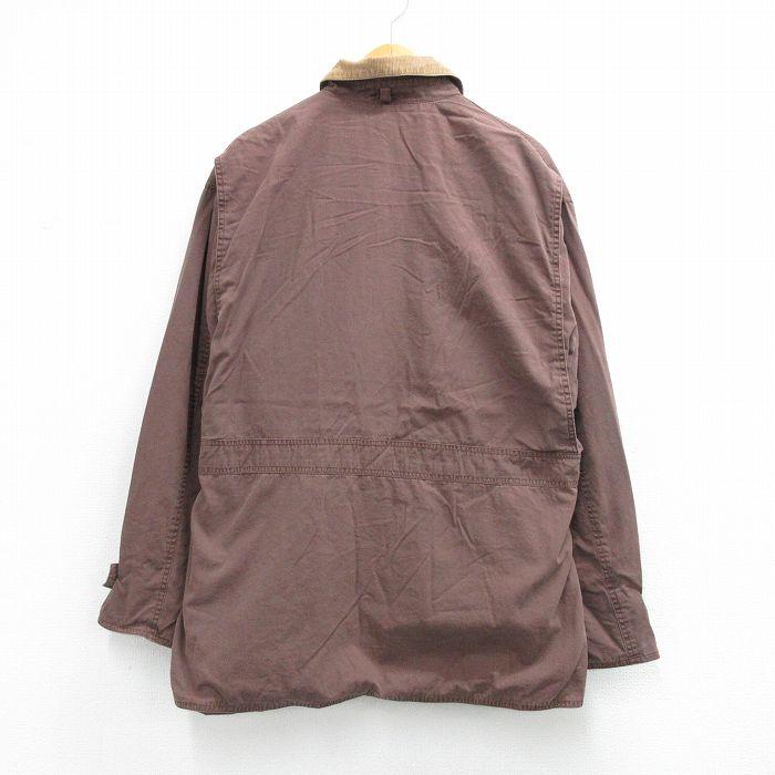 XL/古着 ジェイクルー 長袖 ブランド ハンティング ジャケット メンズ 90年代 90s 大きいサイズ 襟コーデュロイ コットン 濃ベージュ 内側フランネル【spe】 26mar09 XL/古着 ジェイクルー 長袖 ブランド ハンティング ジャケット メンズ