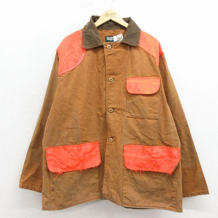 XL/古着 SAFTBAK 長袖 ハンティング ジャケット メンズ 90年代 90s