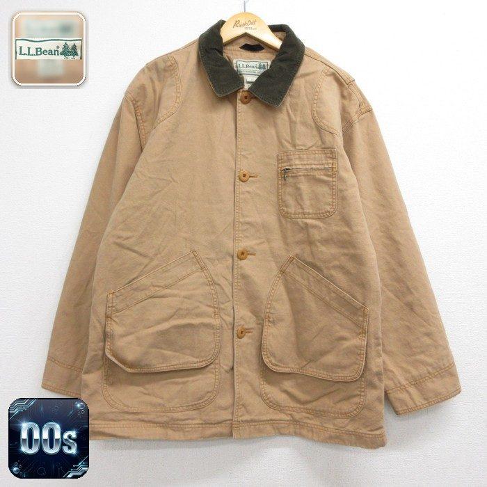 L.L.Bean（エルエルビーン） XL/古着 長袖 カバーオール メンズ 00年代