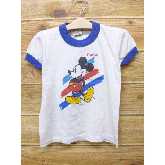 古着 キッズ 子供服 ビンテージ Tシャツ ディズニー Disney ミッキー Mickey Mouse フロリダ 白 ホワイト リンガー 18apr23 Lba 古着屋rushout 通販 Yahoo ショッピング