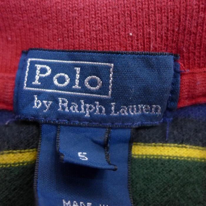 古着 キッズ 子供服 長袖 ブランド ポロ シャツ 90s ラルフローレン Ralph Lauren ワンポイントロゴ 赤 レッド ボーダー mar04 Lba0168 古着屋rushout 通販 Yahoo ショッピング