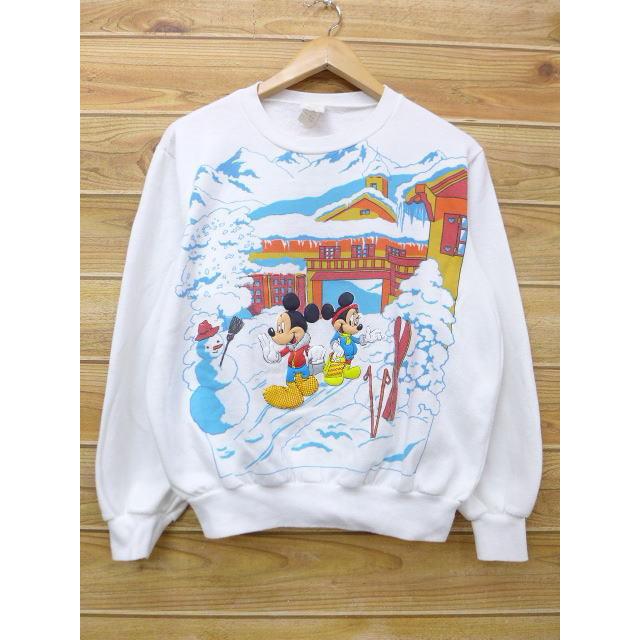 古着 スウェット ディズニー Disney ミッキー Mickey Mouse ミニー 白 ホワイト Spe 18may15 中古 スエット トレーナー トップス Lkn 古着屋rushout 通販 Yahoo ショッピング