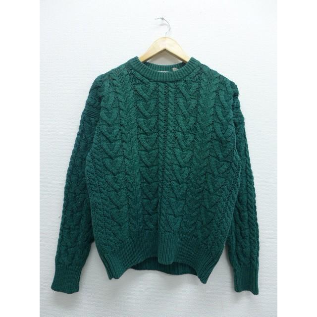 古着 レディース 長袖 ケーブル ニット セーター 緑 グリーン 19sep 中古 トップス Lkn 古着屋rushout 通販 Yahoo ショッピング