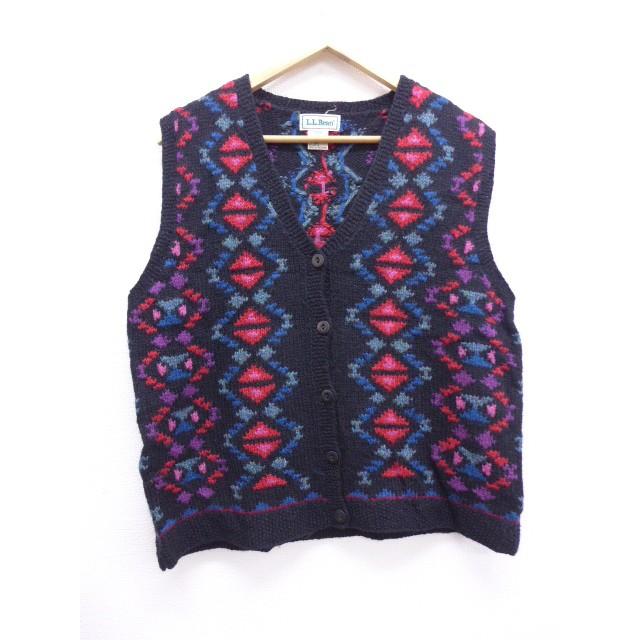 古着 レディース ブランド ニット ベスト エルエルビーン Llbean ウール 黒他 ブラック 19oct18 中古 トップス Lkn 古着屋rushout 通販 Yahoo ショッピング