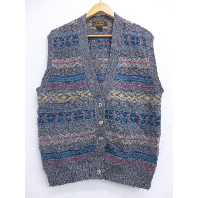 古着 レディース ブランド ニット ベスト エディーバウアー フェアアイル ウール Vネック グレー 19oct23 中古 トップス Lkn 古着屋rushout 通販 Yahoo ショッピング