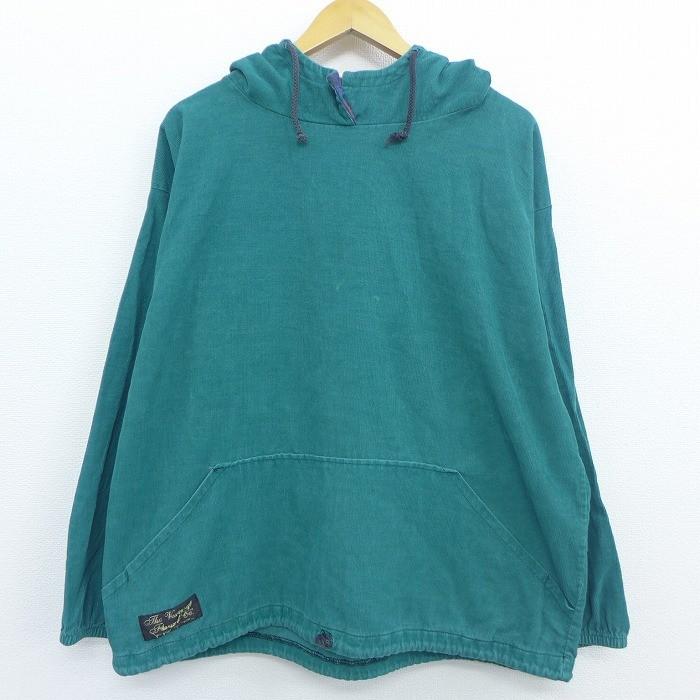 古着 レディース 長袖 トップス パーカー 90s コーデュロイ 大きいサイズ コットン 緑 グリーン 19dec16 中古 Lkn 古着屋rushout 通販 Yahoo ショッピング