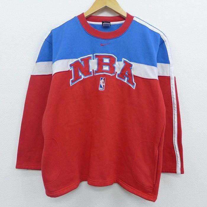 古着 レディース 長袖 スウェット ナイキ Nike Nba マルチカラー クルーネック 赤他 レッド ライン Spe mar23 中古 スエット トレーナー トップス Lkn 古着屋rushout 通販 Yahoo ショッピング
