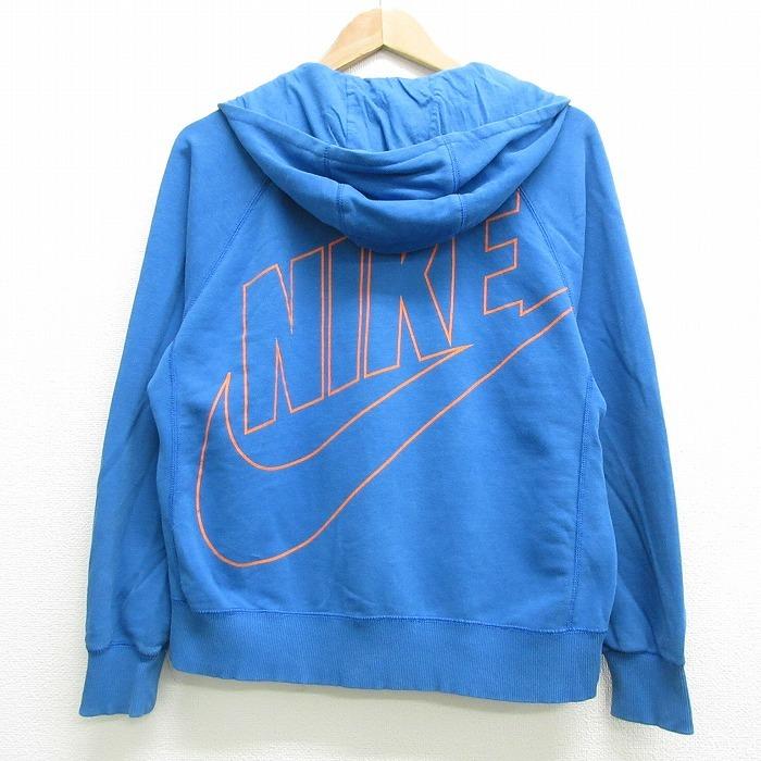 古着 長袖 ブランド フルジップ スウェット パーカー ナイキ Nike ビッグロゴ ラグラン 青 ブルー oct16 中古 スエット トレーナー トップス Lkn 古着屋rushout 通販 Yahoo ショッピング