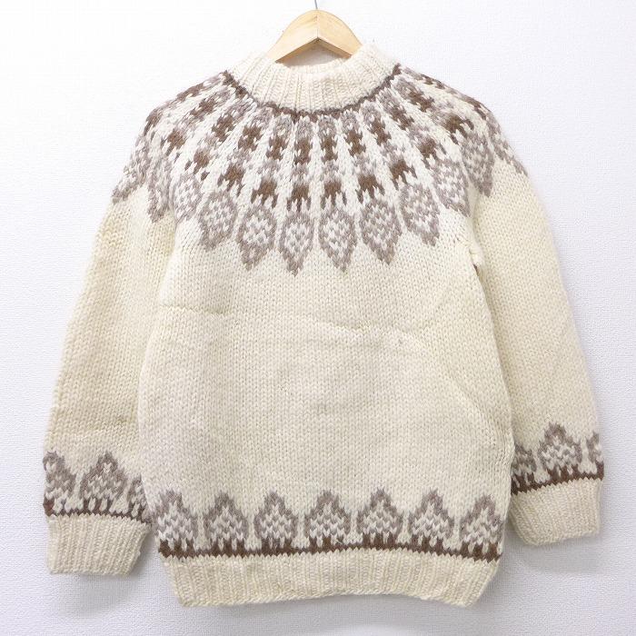 古着 レディース 長袖 セーター 90s ロパペイサ ウール クルーネック 生成り他 nov25 中古 ニット トップス Lkn 古着屋rushout 通販 Yahoo ショッピング