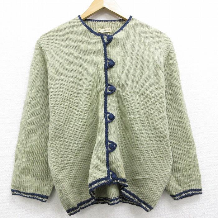 70's vintage ニットカーディガン グリーン - 通販 - guianegro.com.br