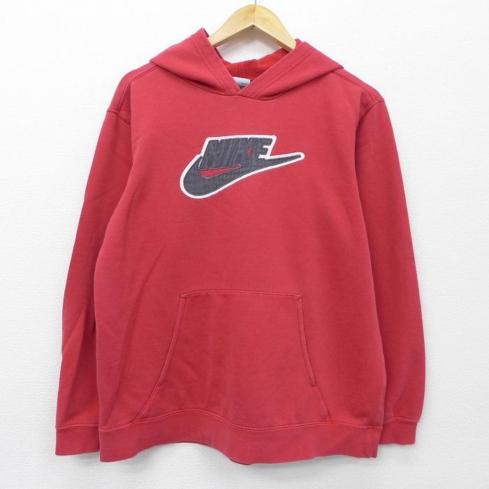 古着 長袖 ブランド スウェット パーカー ナイキ Nike ロゴ 赤 レッド 21feb01 中古 スエット トレーナー トップス Lkn 古着屋rushout 通販 Yahoo ショッピング