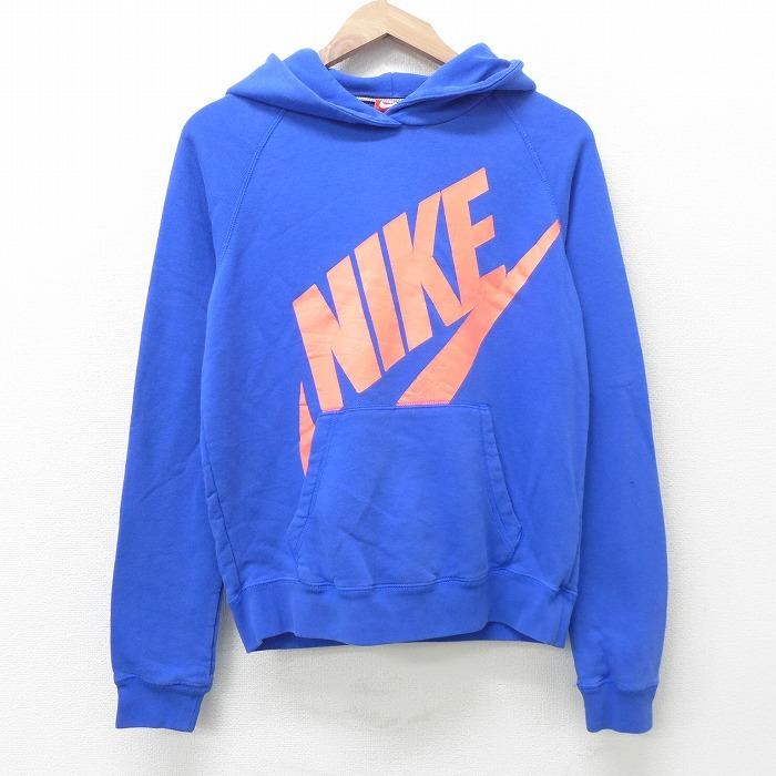 古着 ナイキ Nike 長袖 スウェット パーカー レディース ビッグロゴ ラグラン 青 ブルー 21jun21 中古 スエット トレーナー トップス Lkn 古着屋rushout 通販 Yahoo ショッピング