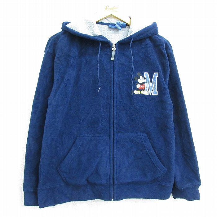 トップス カラフルセット 3個 古着 長袖 フリース トップス フルジップ パーカー レディース ディズニー Disney ミッキー Mickey Mouse 紺 ネイビー 22mar28 Polws61c8s Www Tritop Com Br