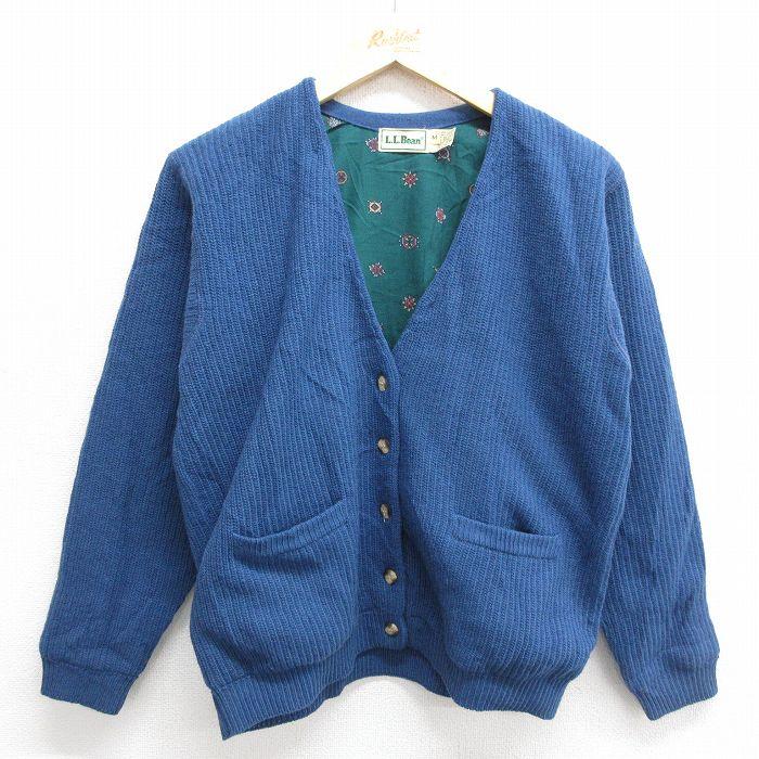 古着 エルエルビーン LLBEAN 長袖 ニット カーディガン レディース 80s  