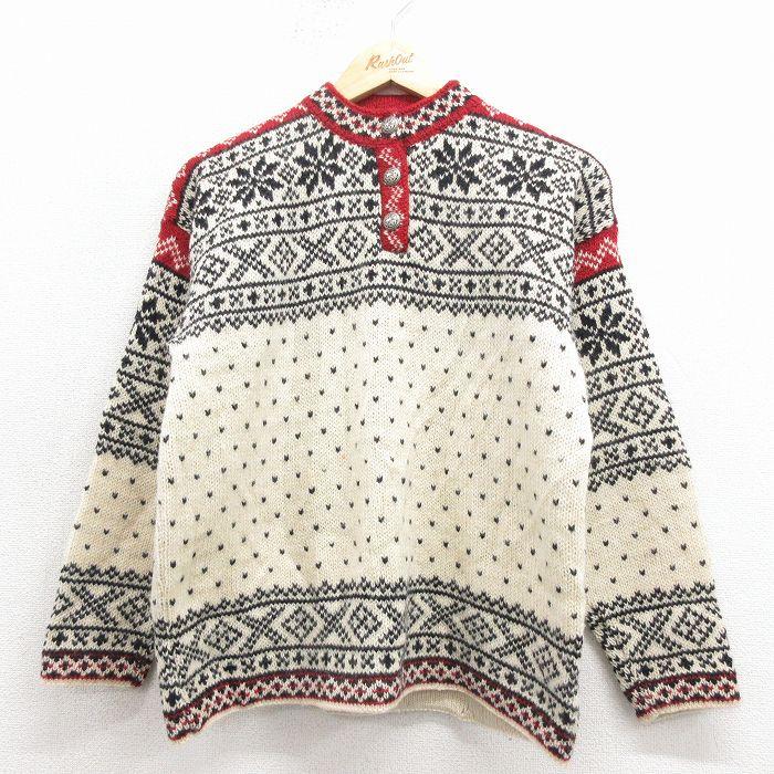 古着 エルエルビーン 長袖 ノルディック セーター レディース 90年代