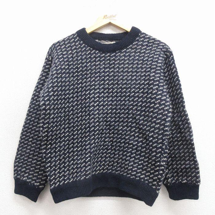 古着 エルエルビーン 長袖 セーター レディース 80年代 80s バーズアイ