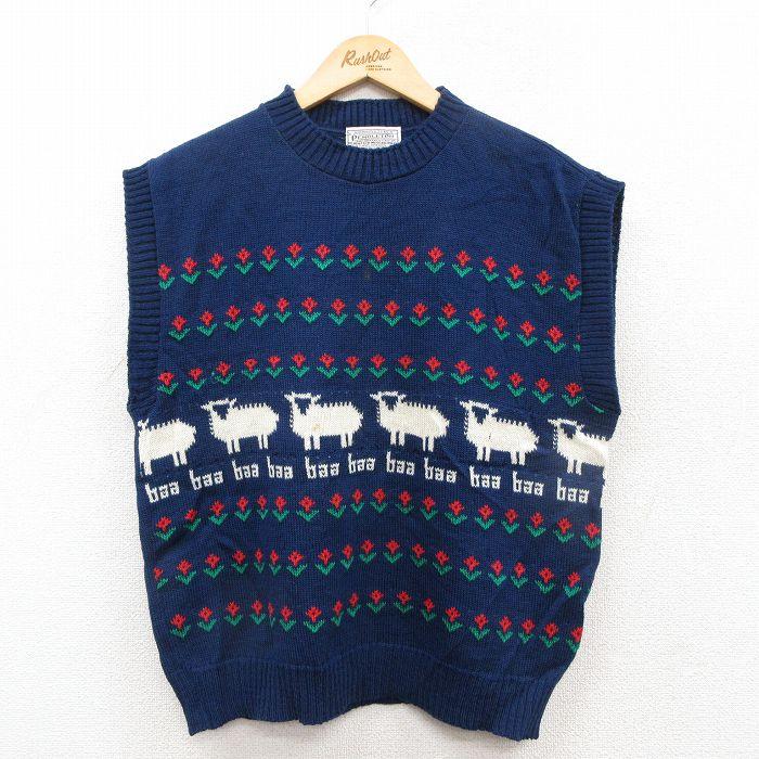 ペンドルトン 70s ビンテージ ニットベスト レディース USA製 PENDLETON - ペンドルトン 70s ビンテージ ニットベスト レディース