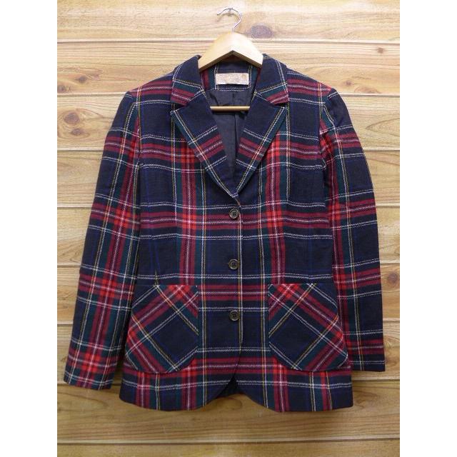 古着 レディース ウール テーラード ジャケット ペンドルトン Pendleton 赤 レッド チェック 18feb09 中古 アウター ジャンパー ブルゾン Lou 古着屋rushout 通販 Yahoo ショッピング