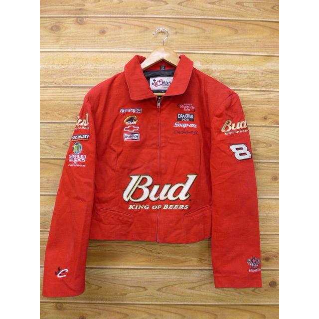 古着 レディース レーシング ジャケット バドワイザー チャンピオン ショート丈 赤 レッド 18sep17 中古 アウター ジャンパー ブルゾン Lou 古着屋rushout 通販 Yahoo ショッピング