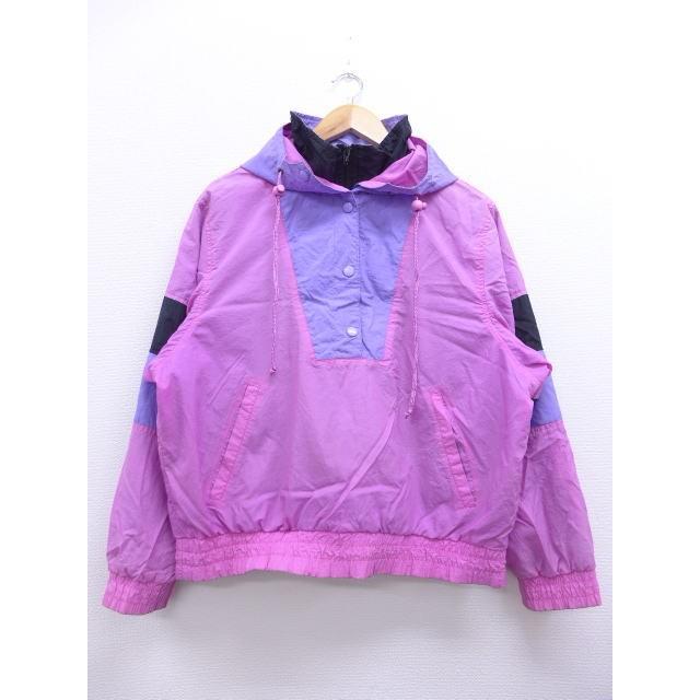 古着 レディース ナイロン ジャケット アノラック パーカー エディーバウアー ピンク他 ツートンカラー Spe 19jan28 中古 アウター ウインドブレーカー Lou 古着屋rushout 通販 Yahoo ショッピング