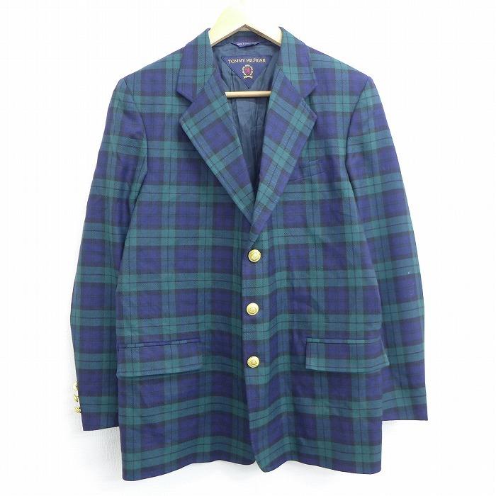 古着 レディース 長袖 ブランド テーラード ジャケット トミーヒルフィガー Tommy Hilfiger ウール 緑他 グリーン タータン チェック sep22 中古 アウター ジ Lou 古着屋rushout 通販 Yahoo ショッピング