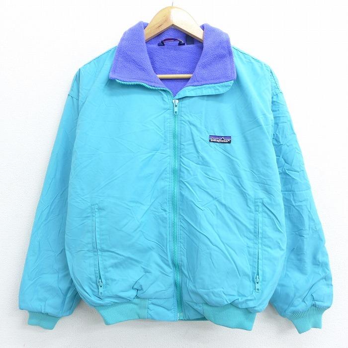 古着 レディース 長袖 ナイロン シェルド シンチラ ジャケット 90s パタゴニア Patagonia ワンポイントロゴ 水色 内側フリース dec22 中古 アウター ジャンパ Lou 古着屋rushout 通販 Yahoo ショッピング