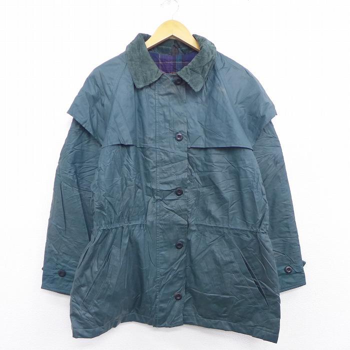 古着 レディース 長袖 ジャケット 90s ウールリッチ Woolrich 襟コーデュロイ ラグラン 緑 グリーン 内側フランネル Spe dec22 中古 アウター ジャンパー Lou 古着屋rushout 通販 Yahoo ショッピング