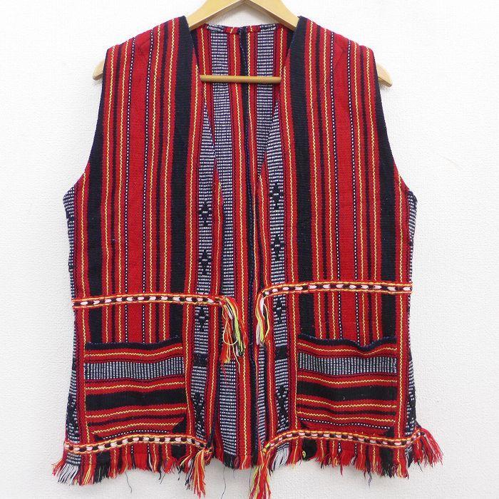 古着 ベスト レディース ラグ柄 赤他 レッド ストライプ 21aug18 中古 アウター Lou 古着屋rushout 通販 Yahoo ショッピング