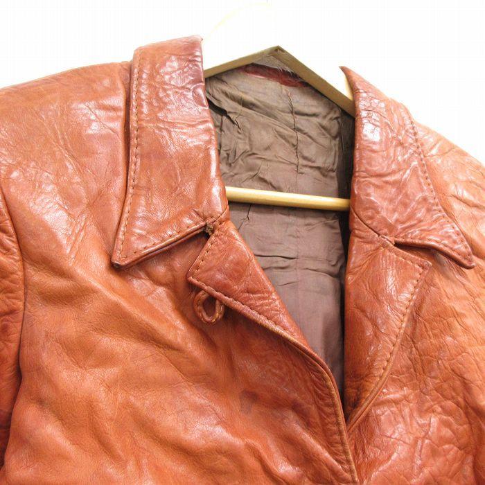 古着 ガンダルフ 長袖 ビンテージ レザー ジャケット レディース 70s