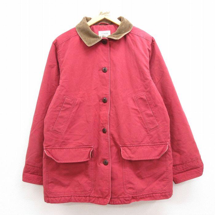 古着 エルエルビーン LLBEAN 長袖 カバーオール レディース ダック地 シンサレート コットン 大きいサイズ 襟コーデュロイ エンジ 内側  :lou22102419:古着屋RUSHOUT - 通販 - Yahoo!ショッピング