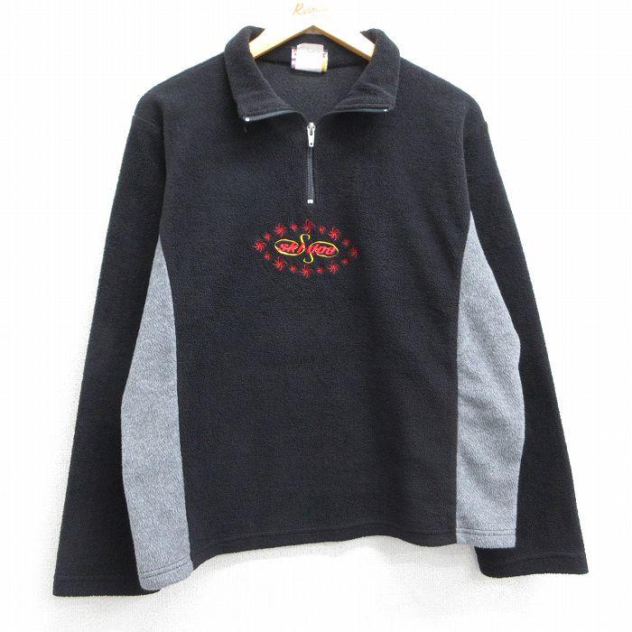 古着 エルエルビーン LLBEAN 長袖 ナイロン ジャケット レディース 90年代 90s ワンポイントロゴ ロング丈 大きいサイズ 紫 パープル 内側フリース 25oct06 中古 アウター ウインドブレーカー L.L.Bean - 古着 エルエルビーン LLBEAN 長袖 ナイロン ジャケット