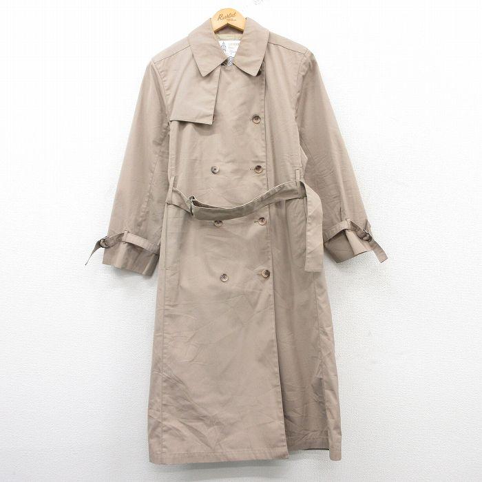 古着 ロンドンフォグ 長袖 トレンチ コート レディース 80s ロング丈