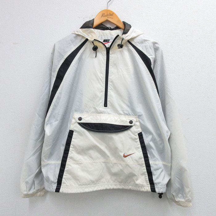 古着 ナイキ NIKE 長袖 ハーフジップ ジャケット アノラック パーカー