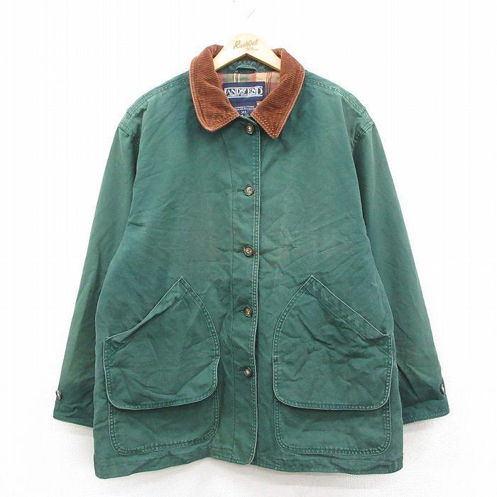 古着 ランズエンド 長袖 ハンティング ジャケット レディース 90年代
