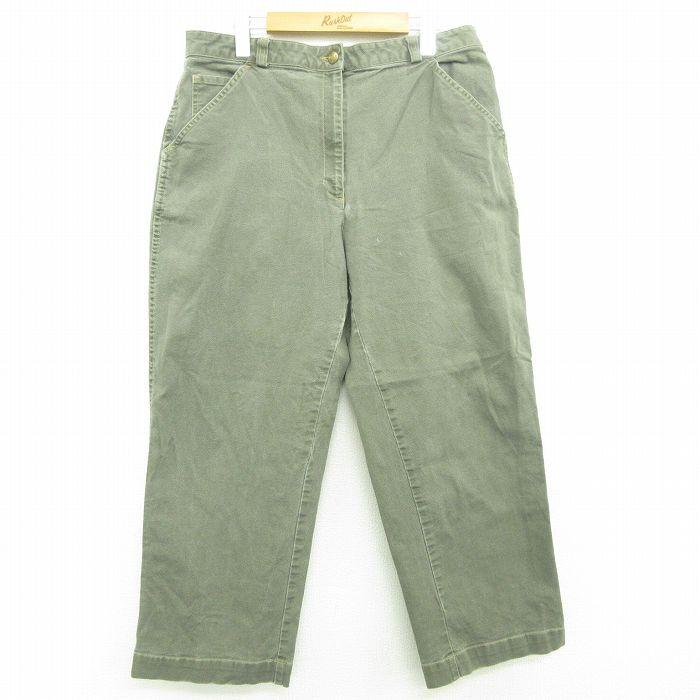 古着 エルエルビーン LLBEAN ペインター パンツ レディース 緑系 