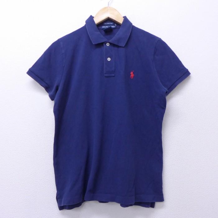 古着 レディース 半袖 ブランド ポロ シャツ ラルフローレン Ralph Lauren ワンポイントロゴ 鹿の子 コットン 紺 ネイビー may15 中古 ブラウス トップス Lsh 古着屋rushout 通販 Yahoo ショッピング