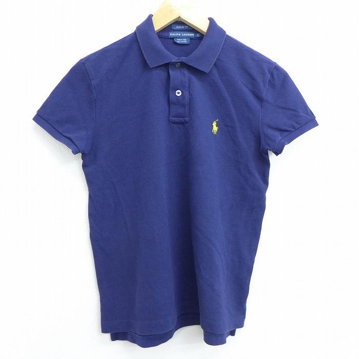 古着 レディース 半袖 ブランド ポロ シャツ ラルフローレン Ralph Lauren ワンポイントロゴ コットン 鹿の子 紺 ネイビー jun04 中古 ブラウス トップス Lsh 古着屋rushout 通販 Yahoo ショッピング