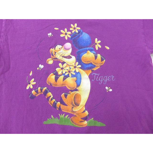 古着 レディース Tシャツ ディズニー Disney くまのプーさん ティガー 紫 パープル 19jun19 中古 Lts 古着屋rushout 通販 Yahoo ショッピング