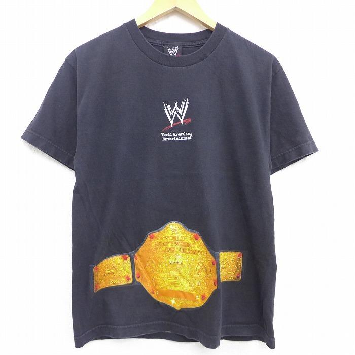 古着 半袖 ビンテージ Tシャツ キッズ ボーイズ 子供服 00s ワールドプロレスリング コットン クルーネック 黒 ブラック 21jun03 中古 Lts 古着屋rushout 通販 Yahoo ショッピング