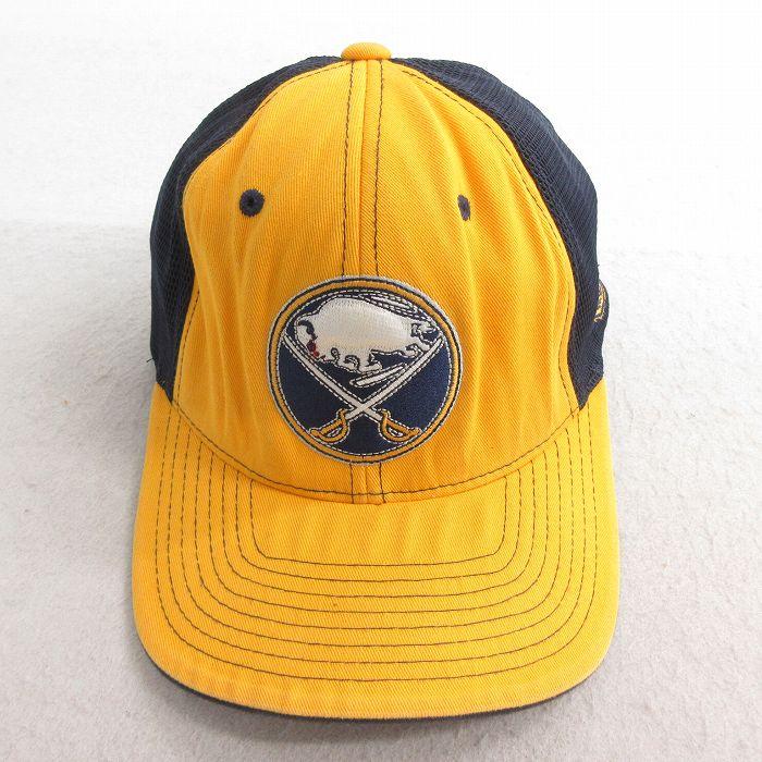 中古 メッシュ キャップ NHL バッファローセイバーズ 刺繍