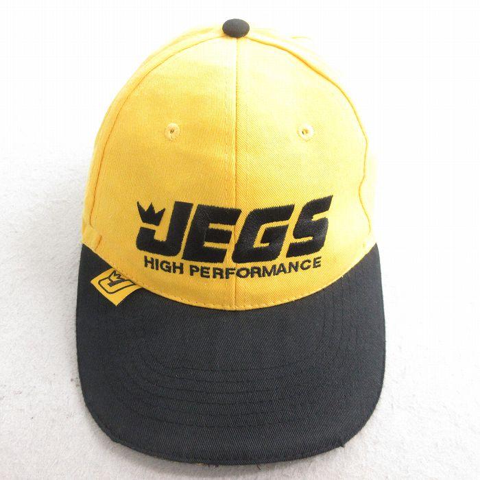 50%OFF】中古 キャップ JEGS 刺繍 ツートンカラー 黄他 イエロー