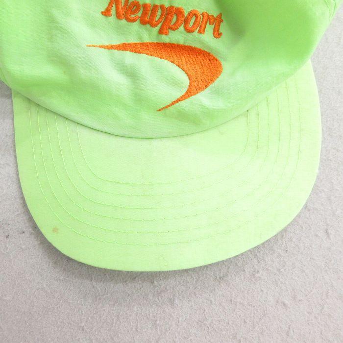 中古 キャップ 90s ニューポート Newport 刺繍 黄緑 spe 25sep30 5OF