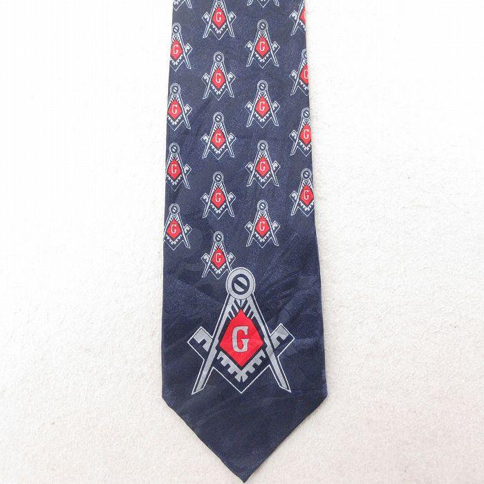 中古 ネクタイ フリーメイソン 紺 ネイビー spe 25jul15 : 古着屋