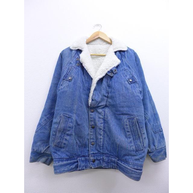 最前線の ボア デニム Xl 古着 古着デニムボアジャケット大きいサイズ中古メンズアウター ジャケット アウター メンズ 中古 18dec28 大きいサイズ ジャケット Oyostate Gov Ng