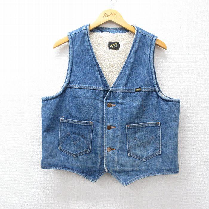 109 デニムベスト❤️ ピエルッチ＞5ポケットデニムベスト 2色組│身近な優れものショップ