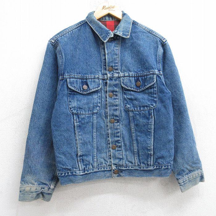 M/古着 ギャップ GAP 長袖 ジージャン メンズ 00年代 00s コットン 紺 ネイビー デニム 内側フランネル 25oct21 中古 アウター Gジャン ジャケット GAP（ギャップ） M/古着 長袖 ジージャン メンズ 00s コットン 紺