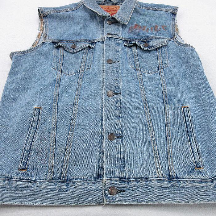 Levi's（リーバイス） XL/古着 Levis 72334 デニム ベスト メンズ