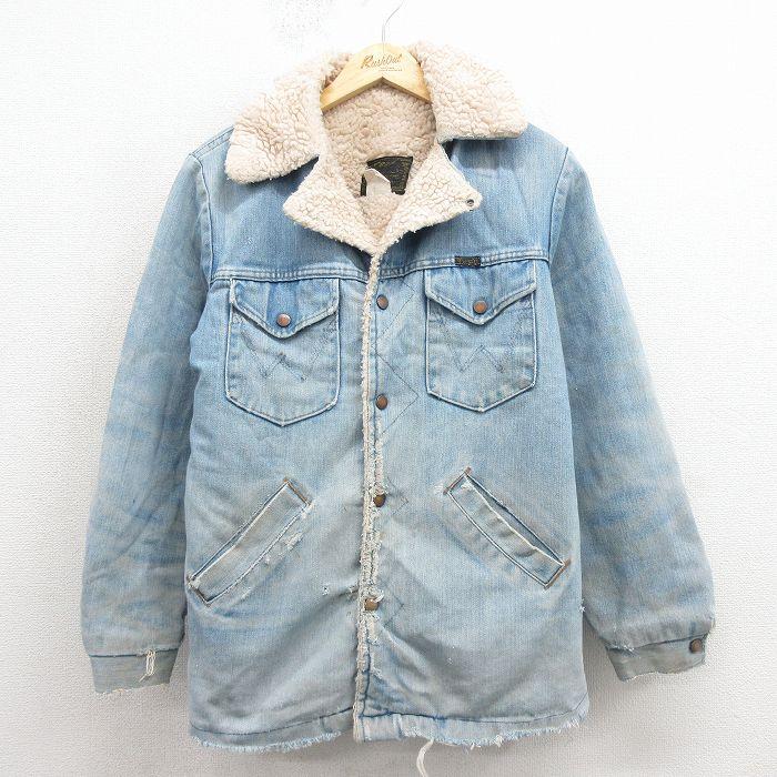 Wrangler（ラングラー） L/古着 長袖 デニム ボア ジャケット メンズ