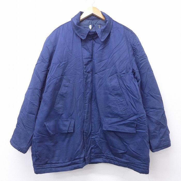 Xl 古着 長袖 ミリタリー ジャケット 80s 内側キルティング ロング丈 紺 ネイビー 21jan05 中古 メンズ アウター フライト Ormi 古着屋rushout 通販 Yahoo ショッピング